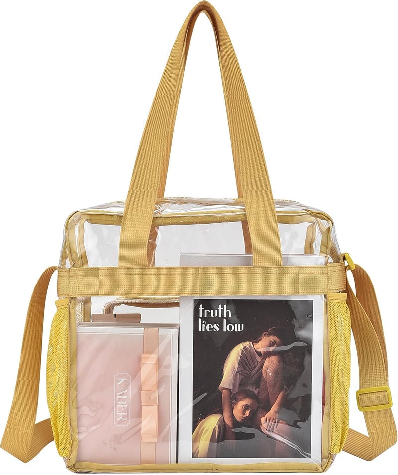 Busiuw Clear Bag for Stadium Events 12x12x6, Clear Bag Clear Tote Bag with Reinforced Straps for Sporting Events Travel - Image 4